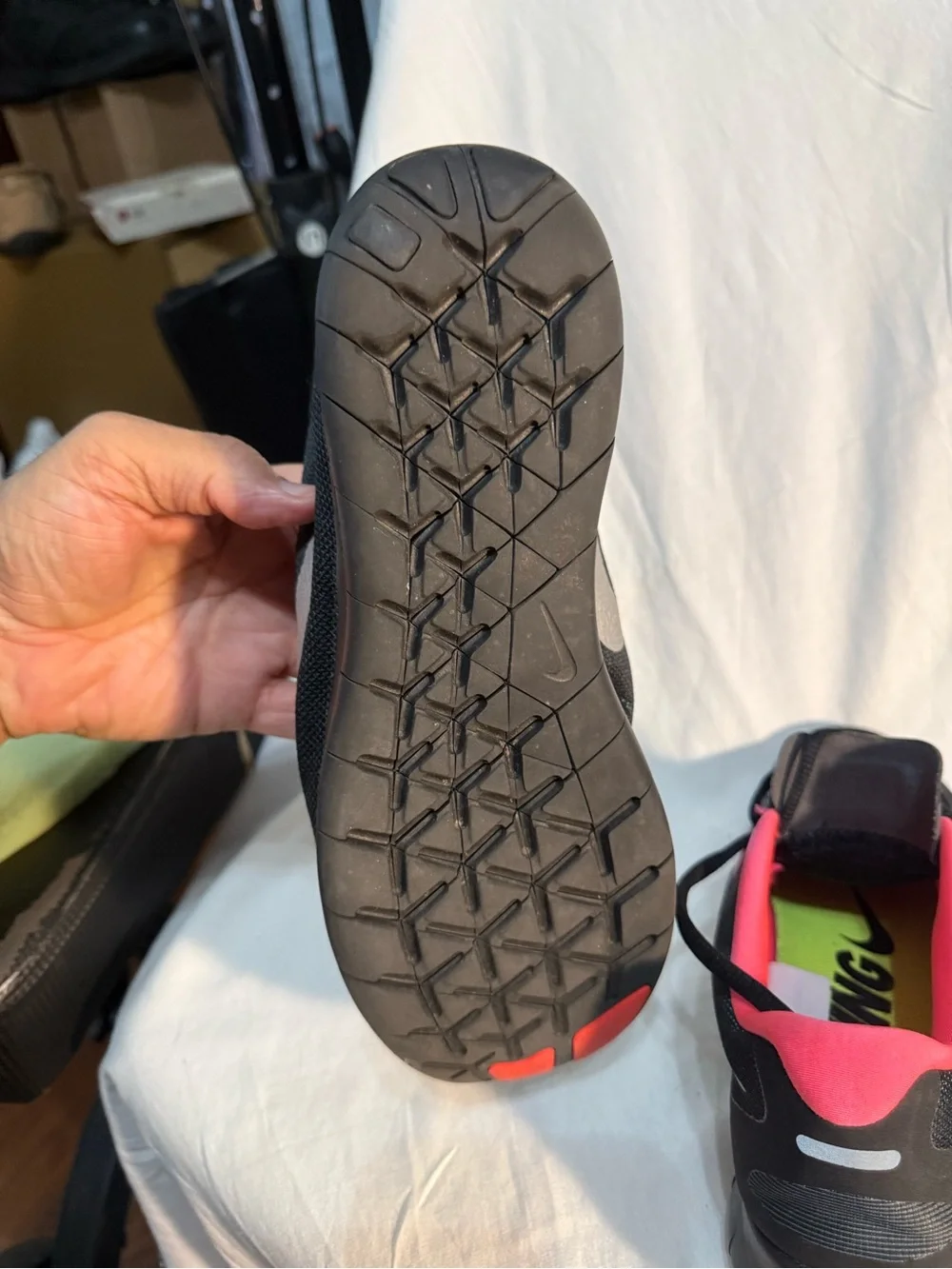 Nike green sole accents